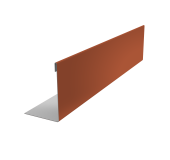 Нащельник 125 Texas 25х35 0,5 Satin RAL 8004 терракота (L1,8) Центр Кровли