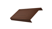 Ламель обратная 150 забора жалюзи Texas 0,45 Print Elite с пленкой Choco Wood TwinColor Центр Кровли