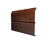 Софит ЭкоБрус new c перфорацией 0,45 Print Premium с пленкой Cherry Wood Fresh TwinColor Центр Кровли