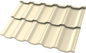 Профиль волновой "Квинта Уно" ("Kvinta Uno") 0,45 ПЭ RAL 1015 светлая слоновая кость Центр Кровли