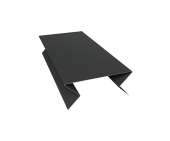 Планка угла внешнего составная нижняя 0,45 PE-Double с пленкой RAL 7016 антрацитово-серый (3м) Центр Кровли