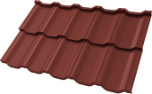 Профиль волновой "Квинта Уно" ("Kvinta Uno") 0,45 ПЭ RAL 3009 оксидно-красный Центр Кровли