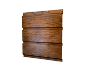 Софит металлический центральная перфорация 0,45 Print Premium с пленкой Golden Wood Intense FTC Центр Кровли