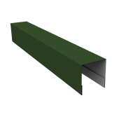 Планка боковая для забора из сайдинга (Блок-хаус new) 0,5 Satin Matt TX RAL 6020 хромовая зелень (3м) Центр Кровли