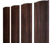 Штакетник Круглый с прямым резом 0,45 Print-Double Premium Cherry Wood Fresh Центр Кровли