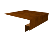 Планка околооконная сложная Экобрус Grand Line 250х50х25 0,4 Print Premium Golden Wood Intense FTC (2м) Центр Кровли