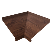 Угол отлива внутренний 250 0,4 Print Premium с пленкой Cherry Wood Fresh TwinColor Центр Кровли