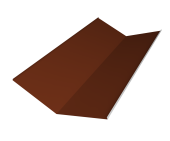 Планка ендовы нижней 300х300 0,45 PE с пленкой RAL 3009 оксидно-красный (2м) Центр Кровли