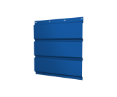 Софит металлический без перфорации 0,5 Satin с пленкой RAL 5005 сигнальный синий Центр Кровли