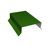 Парапетная крышка прямая 125мм 0,45 PE с пленкой RAL 6002 лиственно-зеленый (2,5м) Центр Кровли