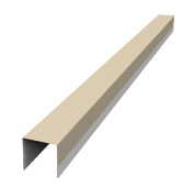 Планка вертикальная обратная для забора жалюзи Palermo 0,5 Satin RAL 1015 светлая слоновая кость (3м) Центр Кровли