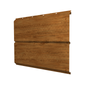 Софит ЭкоБрус new c перфорацией 0,45 Print Elite Golden Wood TwinColor Центр Кровли