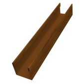 Стойка жалюзи Milan Slim 0,45 Print-double Elite Golden Wood (3м) Центр Кровли