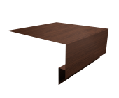 Планка околооконная сложная БХ new 200х75х27 0,45 Print Elite Choco Wood TwinColor (2м) Центр Кровли