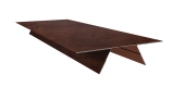 Планка стыковочная составная верхняя 0,4 Print Premium Cherry Wood Fresh TwinColor (2м) Центр Кровли