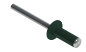 Заклёпка вытяжная Daxmer 4,0х12 RAL 6005 (500шт) нерж/нерж Центр Кровли