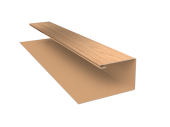 Планка П-образная Экобрус Grand Line 0,45 Print Elite Honey Wood TwinColor (3м) Центр Кровли