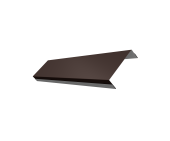 Ламель обратная 100 забора жалюзи Texas 0,5 PE lite RAL 8017 шоколад Центр Кровли