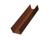 Стойка жалюзи Milan,Tokyo 0,45 Print Premium Cherry Wood Dark FTC (1,8м) Центр Кровли
