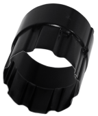 Соединитель трубы 90 мм Matte PU RAL 9005 Центр Кровли