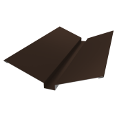 Планка ендовы верхней 115х30х115 0,5 PurPro с пленкой RAL 8017 шоколад (2м) Центр Кровли