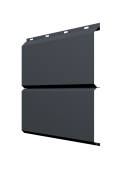 ЭкоБрус 0,345 Grand Line 0,45 Drap TwinColor с пленкой RAL 7024 мокрый асфальт Центр Кровли