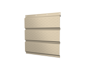 Софит металлический полная перфорация 0,4 PE с пленкой RAL 1014 слоновая кость Центр Кровли