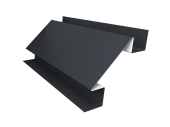 Планка угла внутреннего сложного Экобрус Grand Line 0,5 Satin Matt TX RAL 7024 мокрый асфальт (3м) Центр Кровли