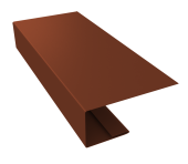 J-Профиль 18мм 0,5 Velur X RAL 8004 терракота (2м) Центр Кровли