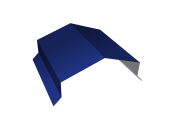 Парапетная крышка угольная 150мм 0,45 PE с пленкой RAL 5002 ультрамариново-синий (2,5м) Центр Кровли