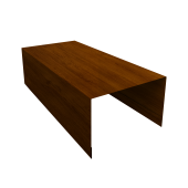 Крышка для забора из сайдинга (Блок-хаус new) 0,45 Print-Double Premium Golden Wood Intense F (3м) Центр Кровли