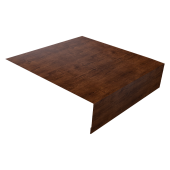 Планка околооконная простая 200х50 0,4 Print Premium Cherry Wood Fresh TwinColor (3м) Центр Кровли