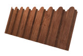 Профнастил С20A фигурный 0,45 Print Premium Rowan Wood Intense FTC Центр Кровли