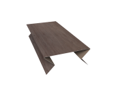 Планка угла внешнего составная нижняя 0,45 Print Elite White Wood TwinColor (3м) Центр Кровли