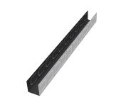 Крепежный вкладыш универсальный жалюзи Texas 0,5 Satin RAL 9005 черный (2м) Центр Кровли