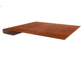 Планка завершающая 0,4 Print Premium Golden Wood Fresh TwinColor (3м) Центр Кровли