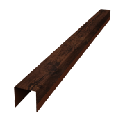 Планка вертикальная обратная для забора жалюзи Palermo 0,45 Print Elite Cherry Wood TwinColor (2,5м) Центр Кровли