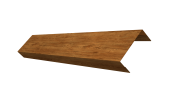 Ламель лицевая 50 забора жалюзи Texas 0,45 Print Elite с пленкой Golden Wood TwinColor Центр Кровли