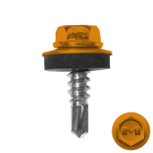 Саморез по металлу Daxmer 5,5х19 (250шт) сверло №3 RAL 1006 Центр Кровли