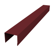 Крышка жалюзи Palermo 0,45 PE-Double RAL 3005 красное вино (3м) Центр Кровли