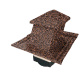 Вентилятор кровельный для композитной черепицы Metrotile HV15-15 MetroViksen кофе Центр Кровли