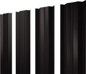 Штакетник М-образный B с прямым резом Grand Line 0,5 Rooftop Бархат RR 32 темно-коричневый Центр Кровли