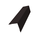 Угол внешний 70х70 Grand Line 0,5 Velur RAL 9005 черный (3м) Центр Кровли