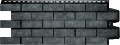 Фасадная панель Grand Line Состаренный кирпич Дизайн Плюс антрацит с черным швом Центр Кровли