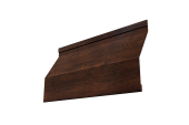 Ламель забора жалюзи Milan Slim 0,45 Print-Double Premium с пленкой Cherry Wood Dark F Центр Кровли