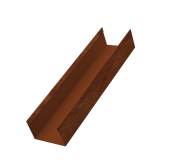 Стойка жалюзи Milan,Tokyo 0,45 Print Elite Rowan TwinColor (3м) Центр Кровли