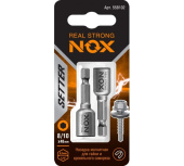 Ключ-насадка магнитная Nox Nut Setter 8/10x48мм 2 штуки карта (558102) Центр Кровли