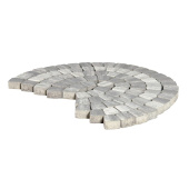 Плитка тротуарная Классико круговая Color Mix Туман h60 73х110х115 Центр Кровли