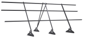 Ограждение кровельное Grand Line 1,2х3 RAL 7004 Центр Кровли