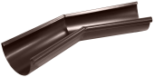 Угол желоба внутренний 135 гр 125 мм Matte PU RAL 8017 Центр Кровли